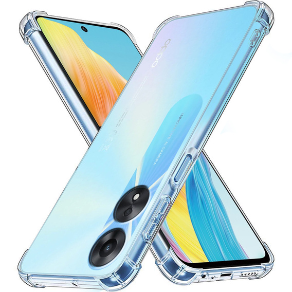 Case for Oppo A58 4G, Dropproof, transparent
