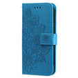 Flip case for Samsung Galaxy A14 4G/5G, Mandala Flower, blue