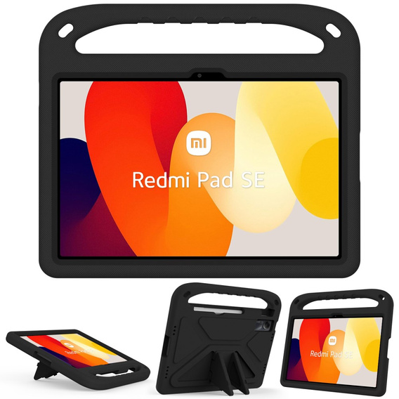Children's Case for Xiaomi Redmi Pad SE 11", Children's Case with Handle, Black