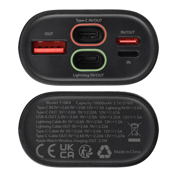 Forcell F-Energy 10000 mAh power bank with Apple Watch charger