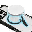 Case for iPhone 16 Pro, for MagSafe, Cute Cat, black + Screen Glass