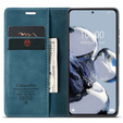 CASEME case for Xiaomi 12T / 12T Pro, Leather Wallet Case, turquoise