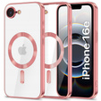 Case for iPhone 16E, Electro MagSafe, pink + Screen Glass
