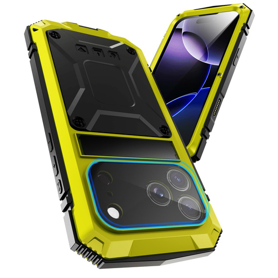 R-JUST case with stand and built-in glass for iPhone 17 Pro Max