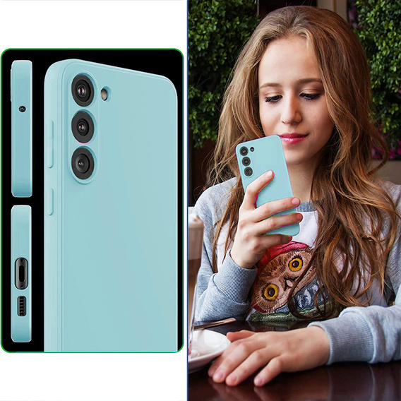 Case for Samsung Galaxy S23 5G, Silicone Lite, mint