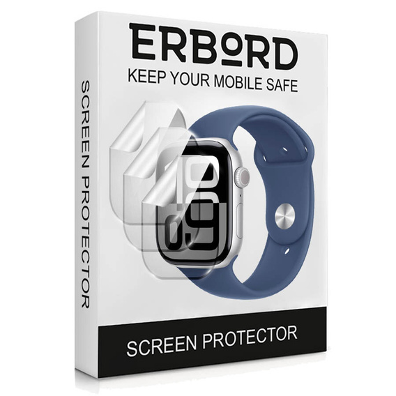 3x ERBORD hydrogel film for Apple Watch 10/11 46mm