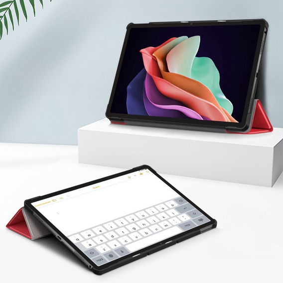 Case for Lenovo Tab P11 Gen 2 TB350FU TB350XU 11.5", Smartcase, red