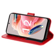 Flip case for Xiaomi Redmi Note 12 4G, Mandala Flower, red
