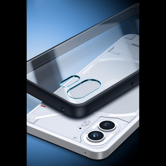 Case for Nothing Phone 2, Fusion Hybrid, transparent / black