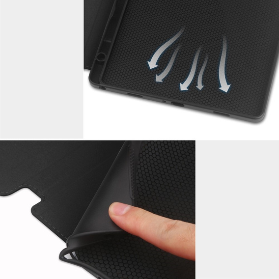 Case for Samsung Galaxy Tab S10 Lite / S10 FE / S9 FE, Business Card and Pen Slot, black