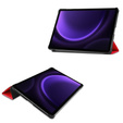 Case for Samsung Galaxy Tab S9 FE, Tri-fold, red