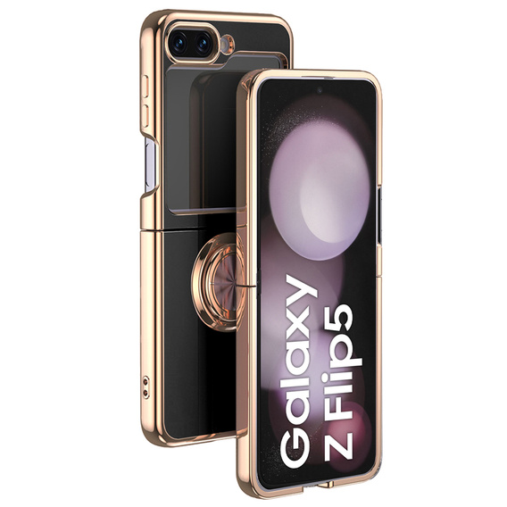 Case for Samsung Galaxy Z Flip 5 5G, Electro Ring, black