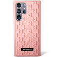 Karl Lagerfeld Case for Samsung Galaxy S23 Ultra, Saffiano Mono Metal, pink