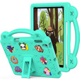 Children's case for iPad 9.7" 2018/2017 (6/5 gen.) / Pro 9.7" 2016, Cute Patterns, with stand, green