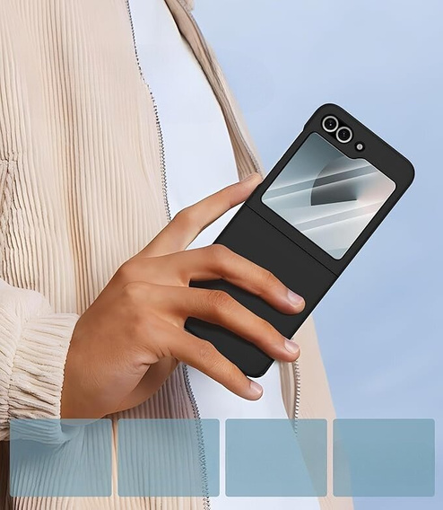 Case for Samsung Galaxy Z Flip7 FE / Z Flip6, PC Case, black