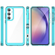 Case for Samsung Galaxy A55 5G, Fusion Hybrid, transparent / blue