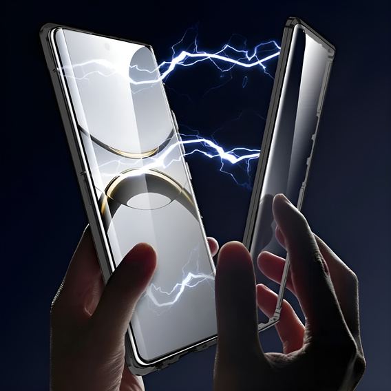 Case for Oppo Find X8 Pro, Magnetic Dual Glass, black