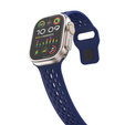 Silicone Strap for Apple Watch 1/2/3/4/5/6/7/8/SE/ULTRA 42/44/45/49MM, Navy Blue