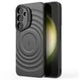 Case for Samsung Galaxy S25+ Plus, Ripple Kickstand, for MagSafe, black