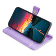 Flip case for Infinix Note 40 Pro, Wallet Zipper Pocket, purple