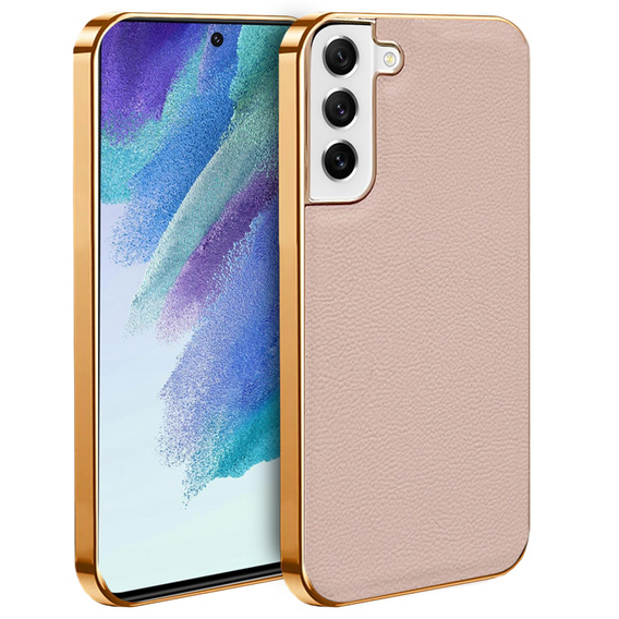 Case for Samsung Galaxy S21 FE 5G, Cowhide Leather, pink