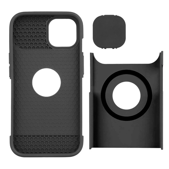 ERBORD MagSafe Cam Slider Case, Black + Screen Protector for iPhone 13 / iPhone 14