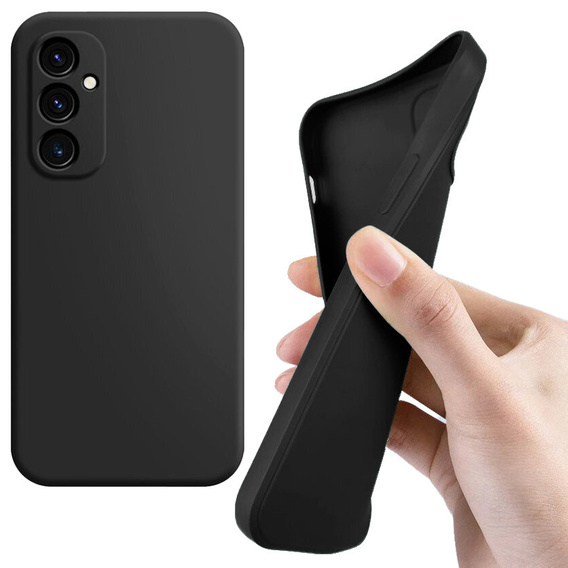 Case for Samsung Galaxy M55 5G, Silicone Lite, black