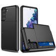 Case for Samsung Galaxy S21 FE, Sliding Card Holder, black