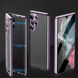 Case for Samsung Galaxy S21 Ultra, Magnetic Dual Glass, purple