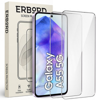2x Tempered Glass ERBORD 9H Hard Glass for phone screen for Samsung Galaxy A55 5G
