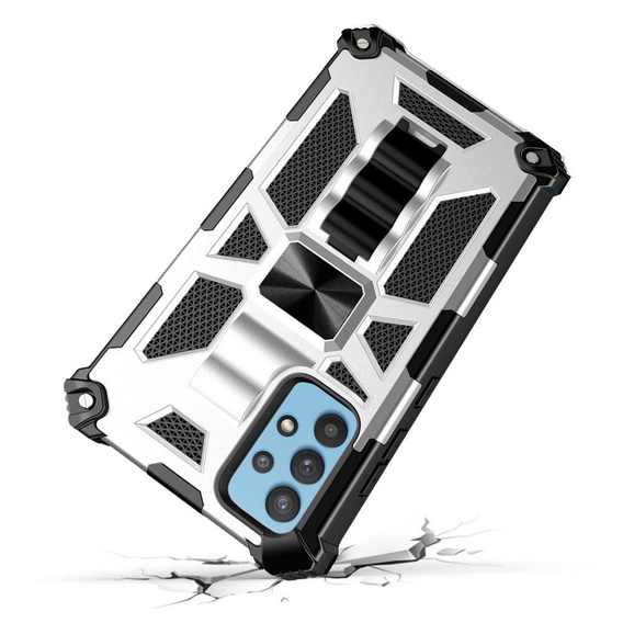 Case for Samsung Galaxy A32 5G, Armor Kickstand, silver