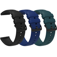 Silicone strap for Huawei Watch GT Runner / GT 3 46mm, Black