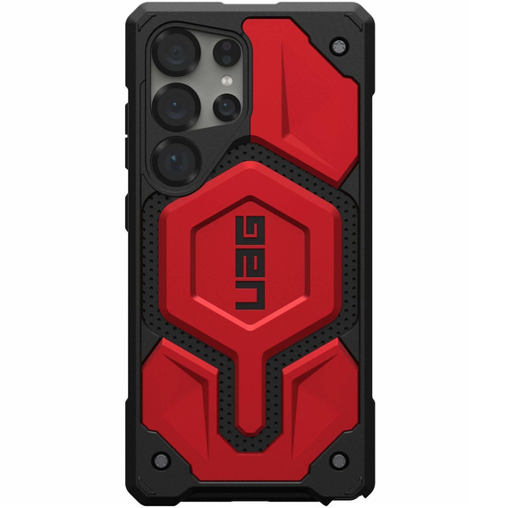 Urban Armor Gear case for Samsung Galaxy S25 Ultra, Monarch Pro MagSafe, red