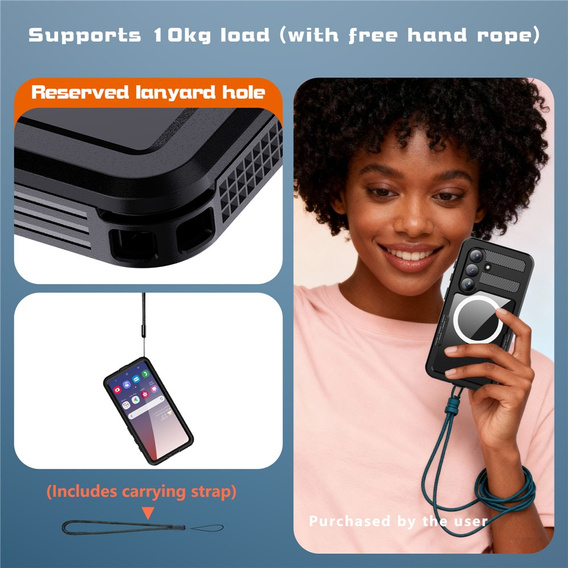 REDPEPPER waterproof case for Samsung Galaxy S26, black