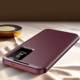 Flip case for Samsung Galaxy S24 FE, Smart View Wallet, maroon