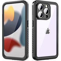 IP68 Waterproof Case for iPhone 15 Pro Max, Redpepper, black