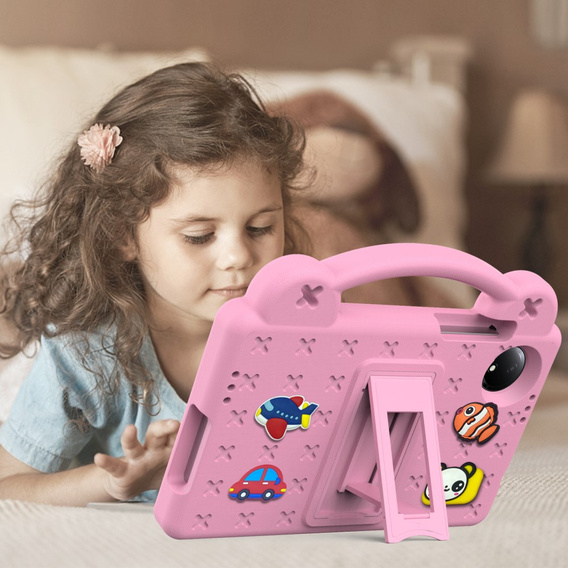Children's case for Xiaomi Redmi Pad SE 8.7", Cute Patterns, with stand, pink