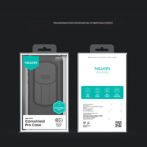 Case for Honor Magic 7 Pro, Armored Nillkin, CamShield Pro, black