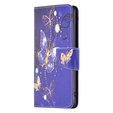 Flip case for Xiaomi Redmi Note 13 Pro 5G, Wallet, Butterflies purple