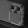 Case for Poco F5 5G, Carbon Gel, black