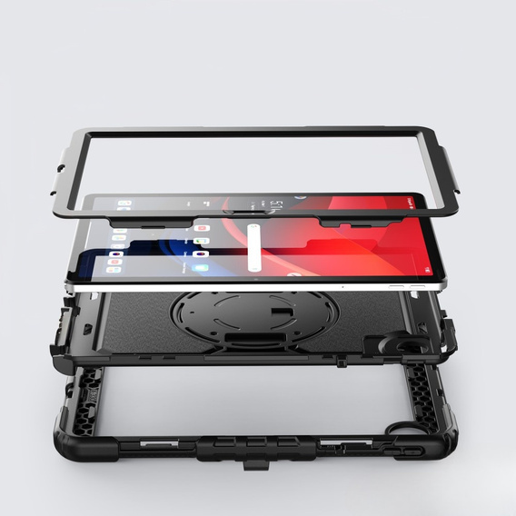 Armored Case for Lenovo Tab M11, protective 360 with stylus slot, black