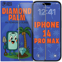 Diamond Palm Tempered Glass for iPhone 14 Pro Max