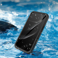 Case for iPhone 17 Pro Max, IP68 waterproof Redpepper, black