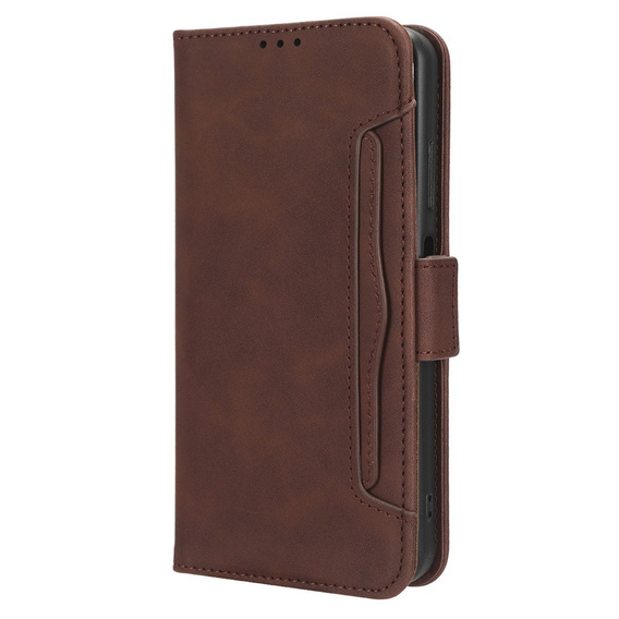 Flip case for Xiaomi Redmi Note 13 Pro 4G / Xiaomi Redmi Note 14S / Xiaomi Poco M6 Pro 4G, Card Slot, brown