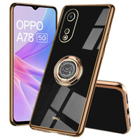 Case for Oppo A78 5G, Electro Ring, black