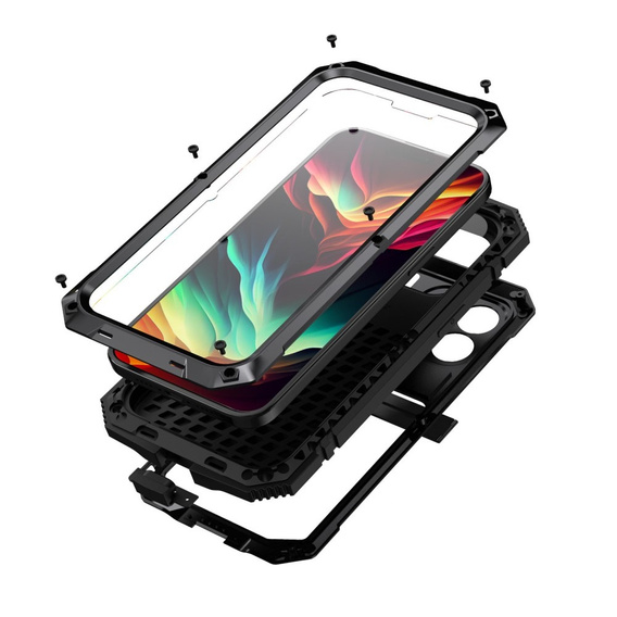 Case for iPhone 15 Pro, R-JUST, armoured, black