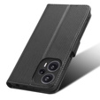 Flip case for Poco F5 5G, Wallet Smart Magnet, black