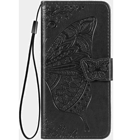 Flip case for Oppo A60, Butterfly, black