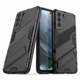 Case for Samsung Galaxy S21 FE, Military kickstand, blue