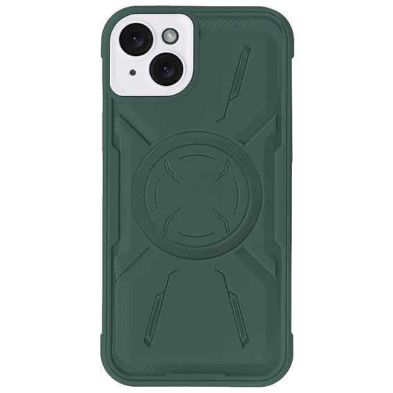 Case for iPhone 15 Plus, ERBORD Armor Mag, green